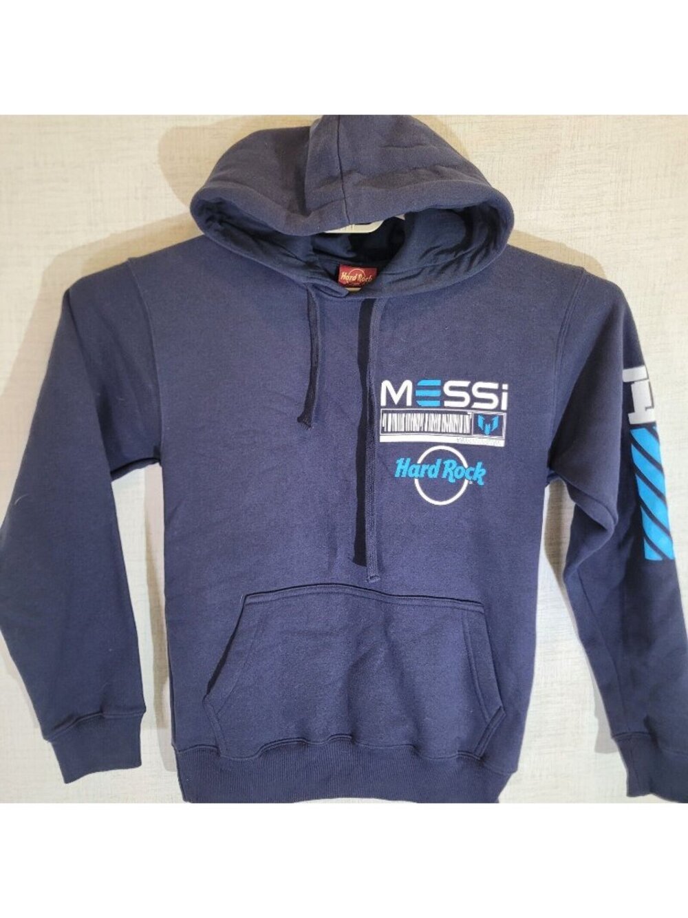 Hard Rock Cafe Sweatshirt Mens Medium Messi Pullover Hoodie Soccer Argentina